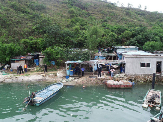 惠州大亚湾海洋综合执法人员完成许洲岛生态原貌恢复工作
