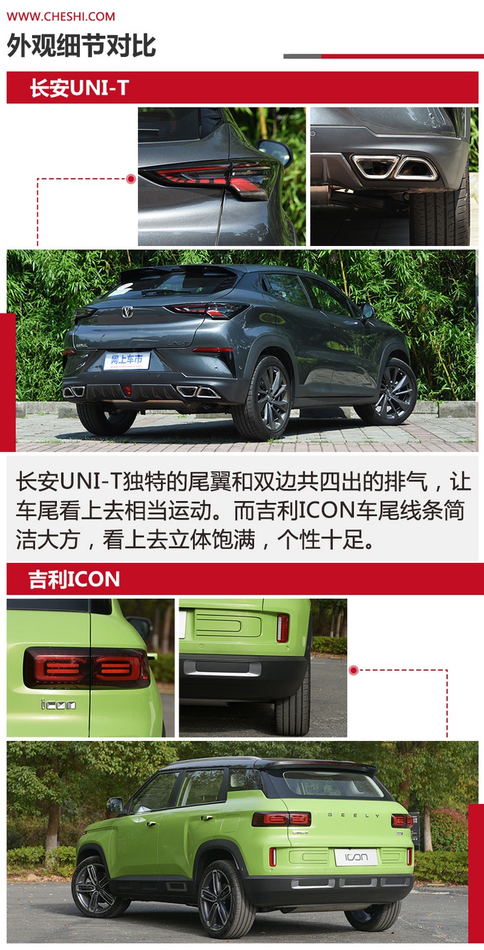 颜值圈粉无数,长安UNI-T和吉利ICON谁更值得入手?