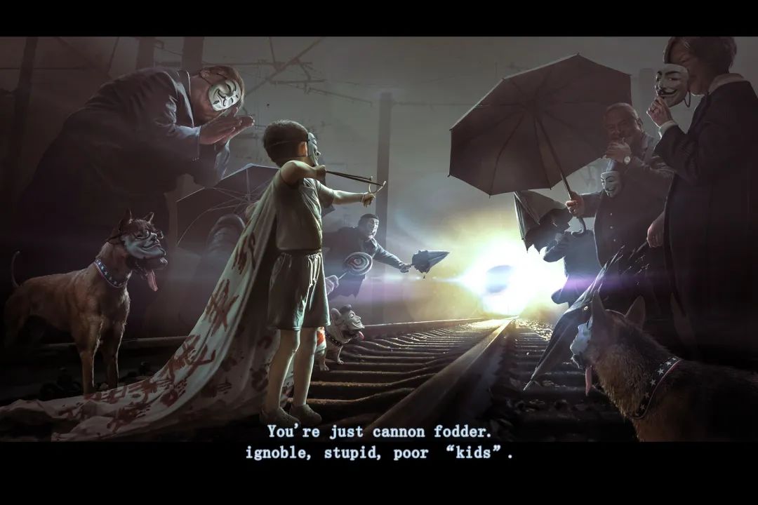 他想撕咬出一些空间,让更多爱国青年无惧表达