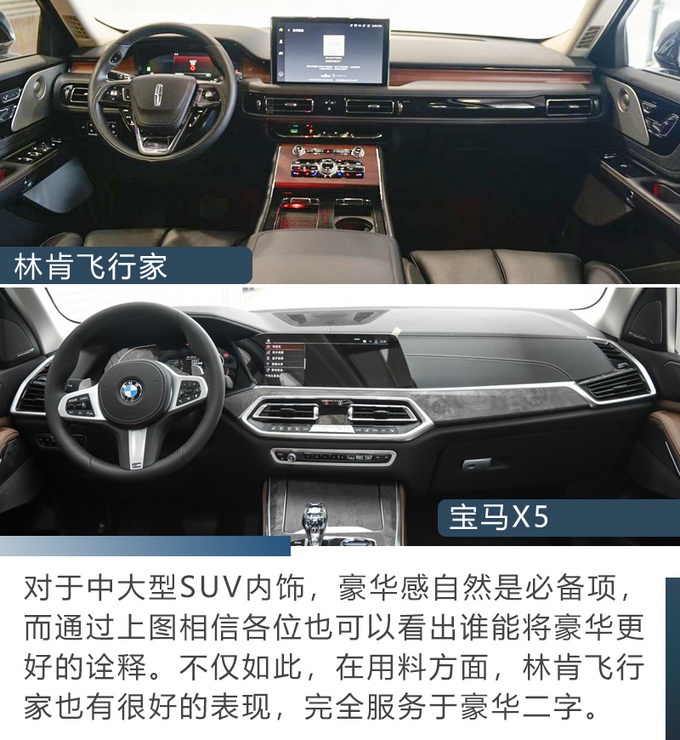 70万买中大型SUV，要面子还是要性价比，林肯飞行家对比宝马X5