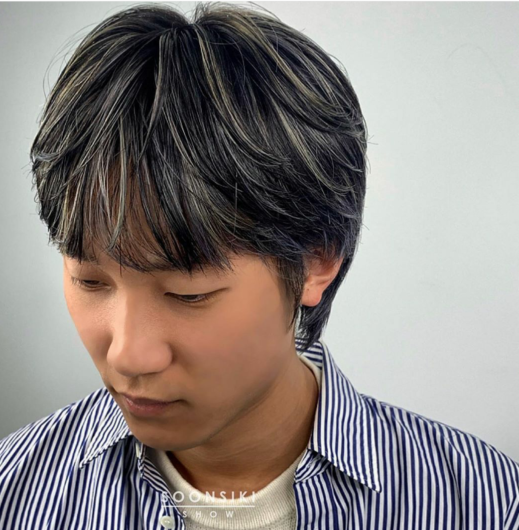 男生搞个挑染,巨潮!