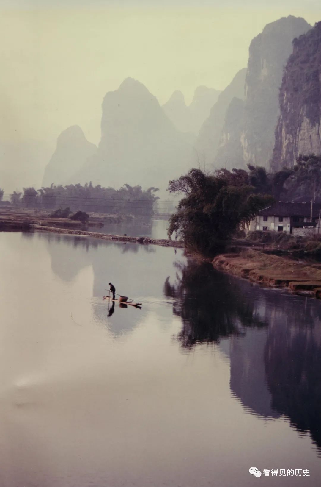 老照片 1978年的桂林阳朔 人间仙境一般的美景