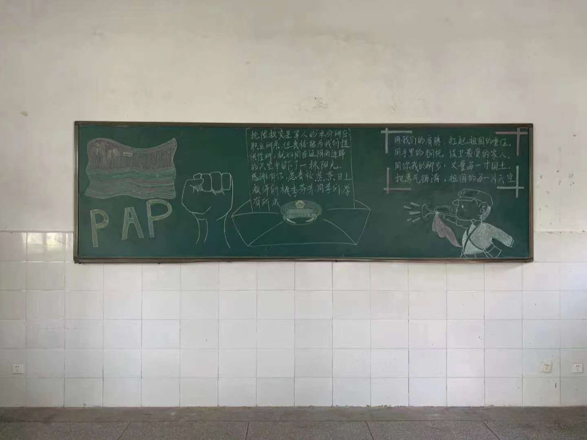 武警抗洪借宿学校教室 走后留下这些(图)