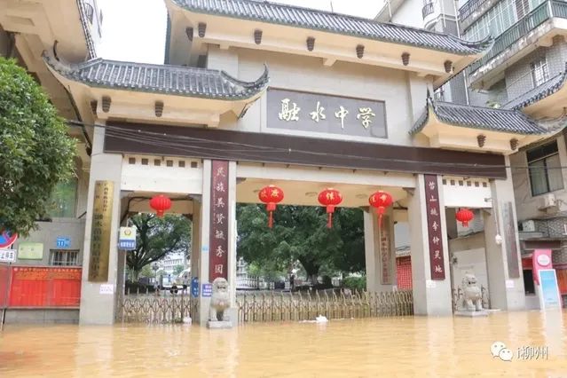 洪水中,柳州融水女医护人员爬窗转移待产孕妇