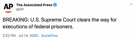 时隔17年终于尘埃落定 美国最高法院允许恢复死