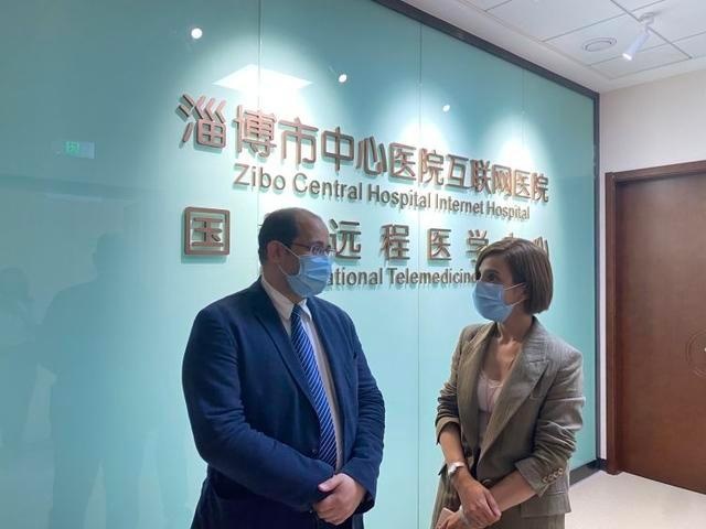 沙特阿拉伯王国驻华使馆访问团到淄博市中心医院考察