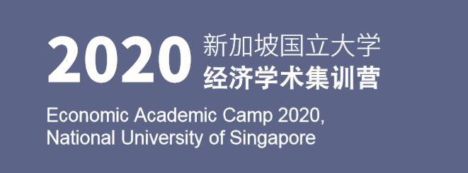 体验名校+开启“最强大脑”,新加坡国立大学线上经济学术集训营已准备就绪!