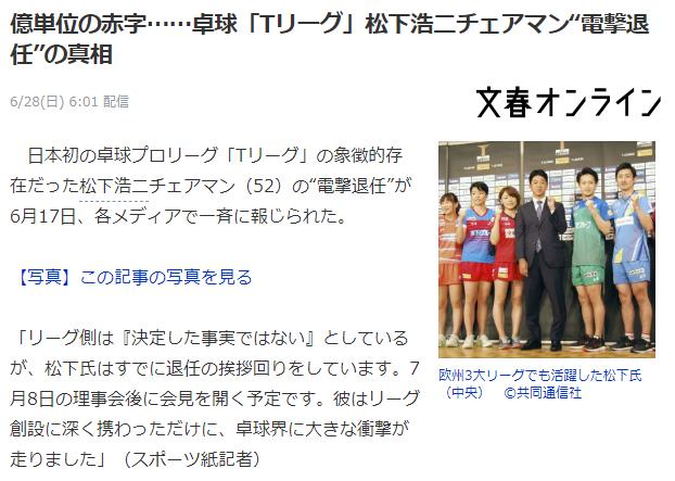 第一赛季赤字5亿 开幕式花费1亿日元 T联赛松下浩二闪电卸任真相