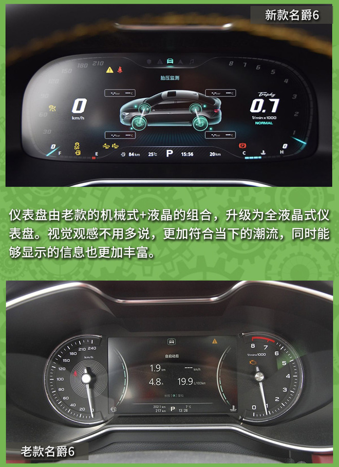 原厂自带运动排气的国产掀背车 名爵6新老对比