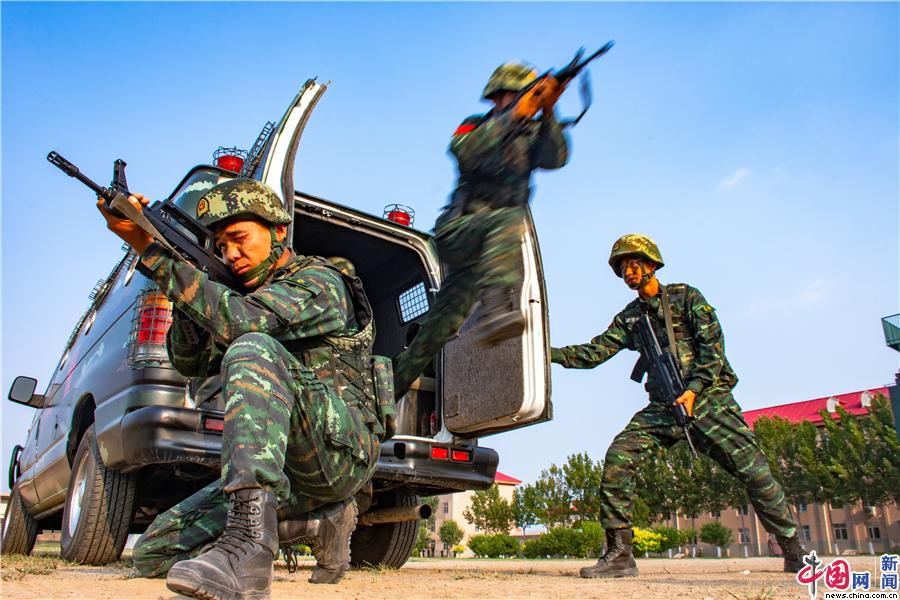 领航强军新时代丨天津武警特战队员开展综合战术训练