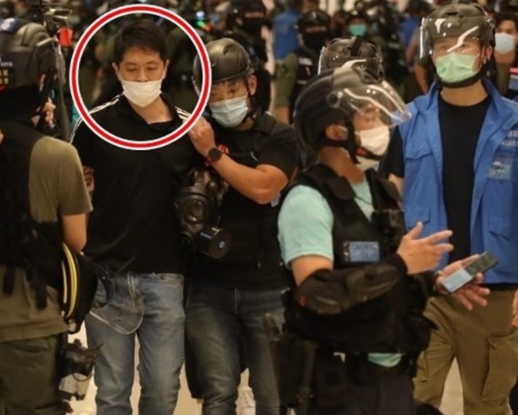 许智峰涉阻差办公被捕 图源:香港东网