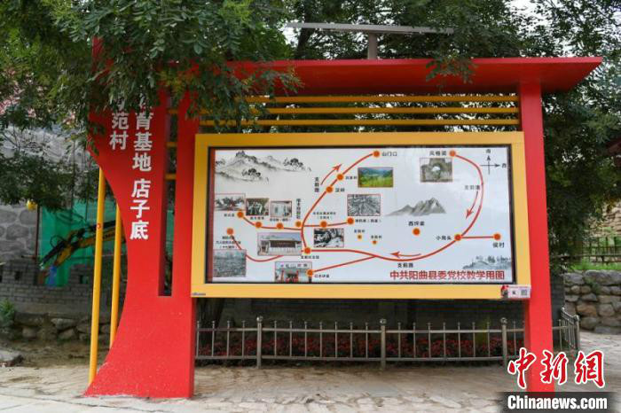 店子底村路边展板。 武俊杰 摄