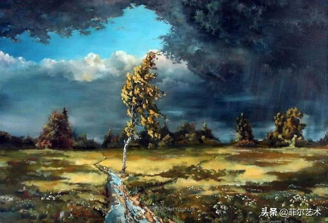 俄罗斯画家泽尔特·瓦伦蒂诺维奇动物与风景油画欣赏