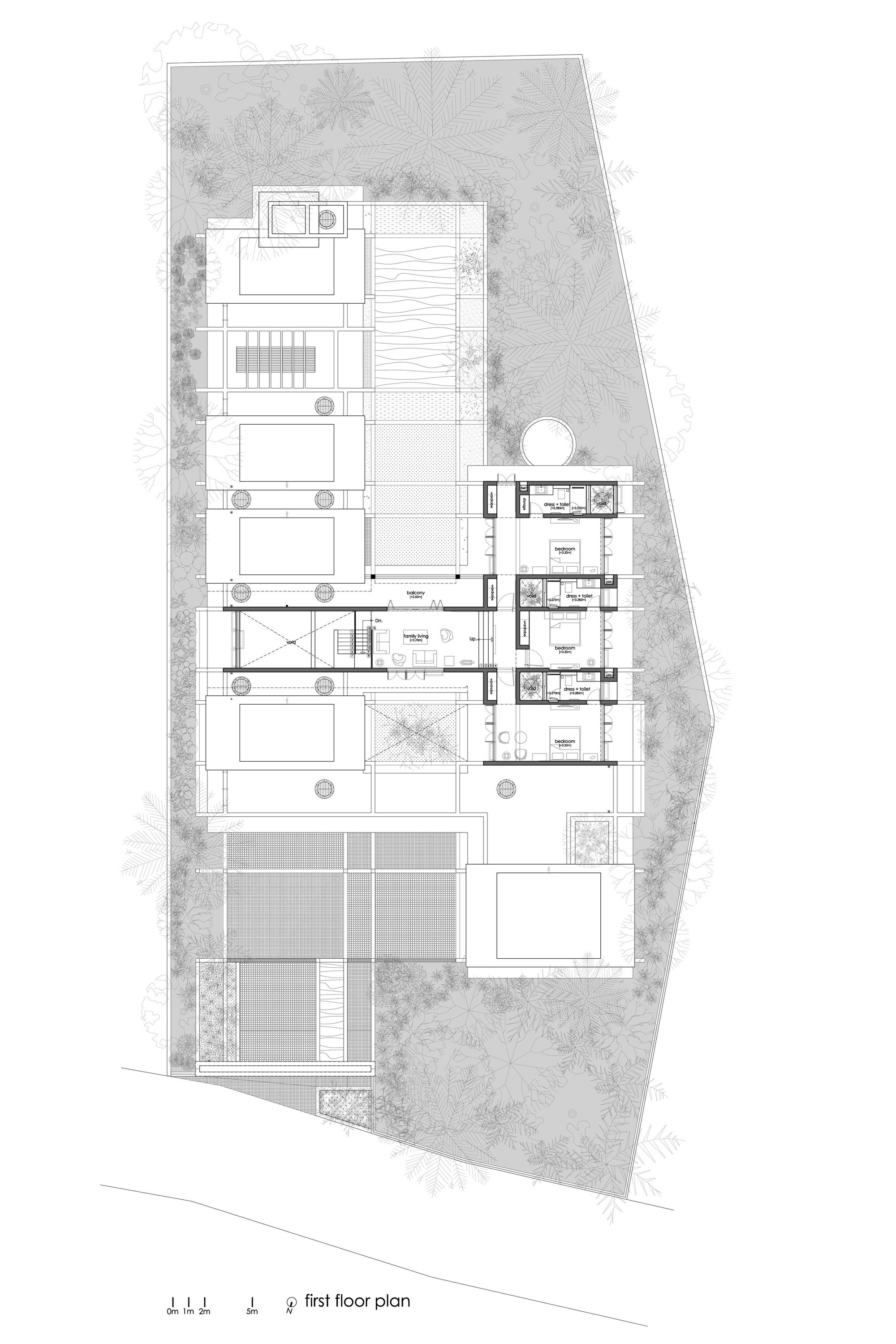 几何秩序与自然景观静谧交融:格框里的度假屋