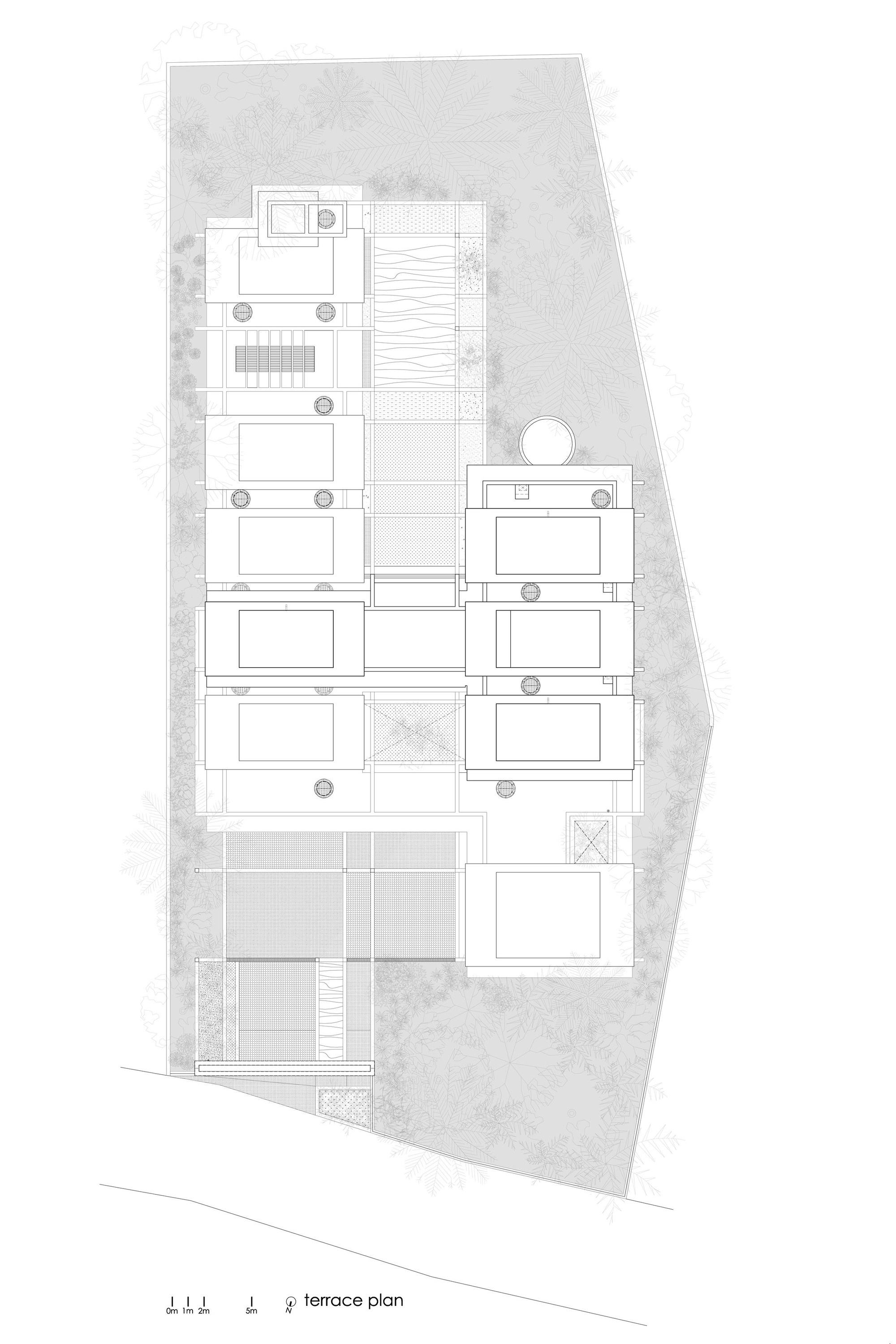 几何秩序与自然景观静谧交融:格框里的度假屋