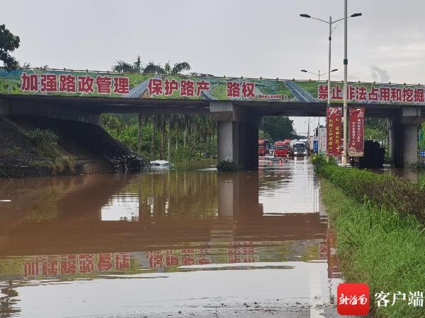 暴雨突袭,澄迈3车桥下涉水被困,网友着急:司机还好吗…