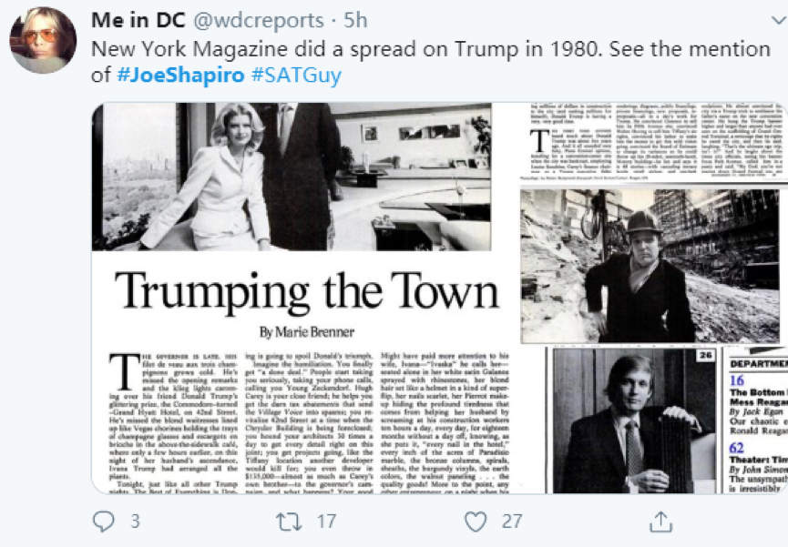 特朗普被爆高考“替考”！