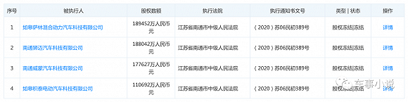 赛麟汽车四家外资股东股权被法院冻结 张伟伟取代王晓麟担任法人及董事长