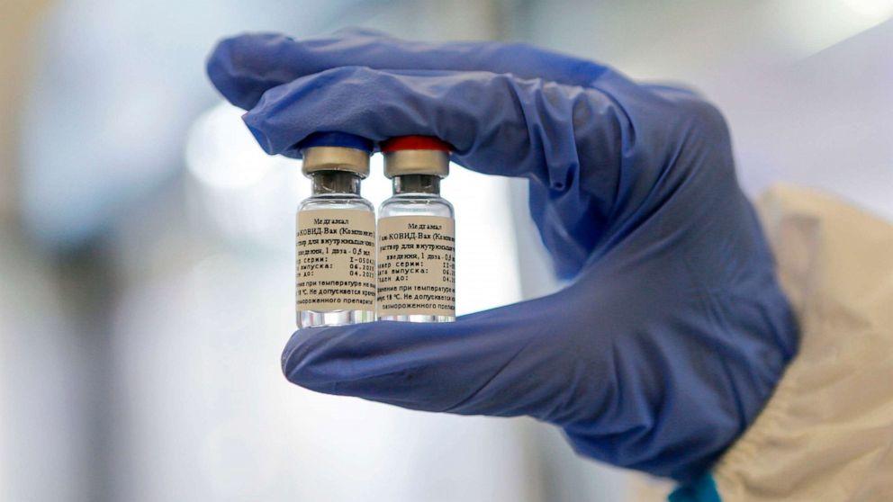 ▲又一款俄产新冠疫苗启动临床试验。图据雅虎新闻