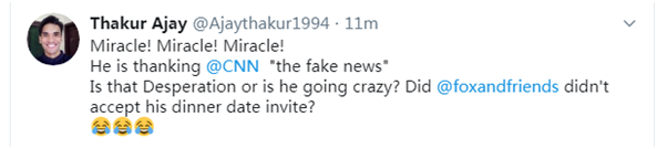 活久见!特朗普夸CNN