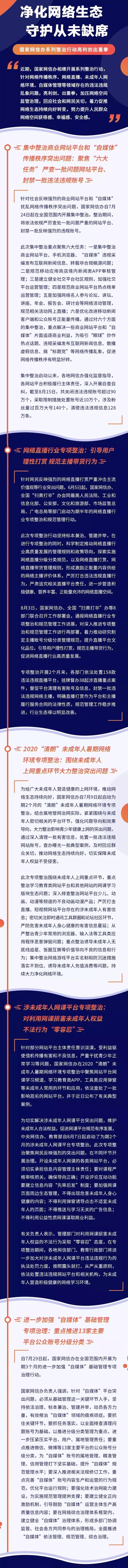 国家网信办关闭违法违规账号超90万个 处置158款直播平台