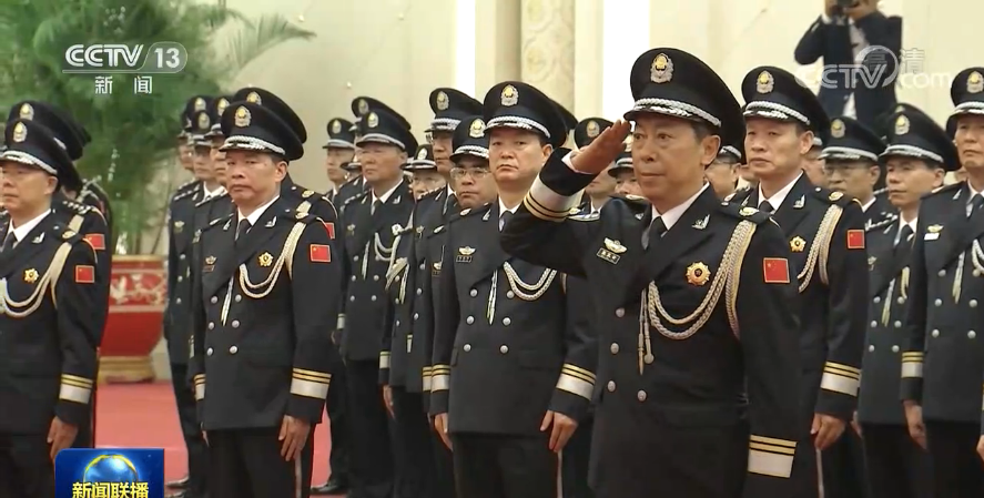 中国人民警察警旗授旗仪式现场披露 几个细节值得关注