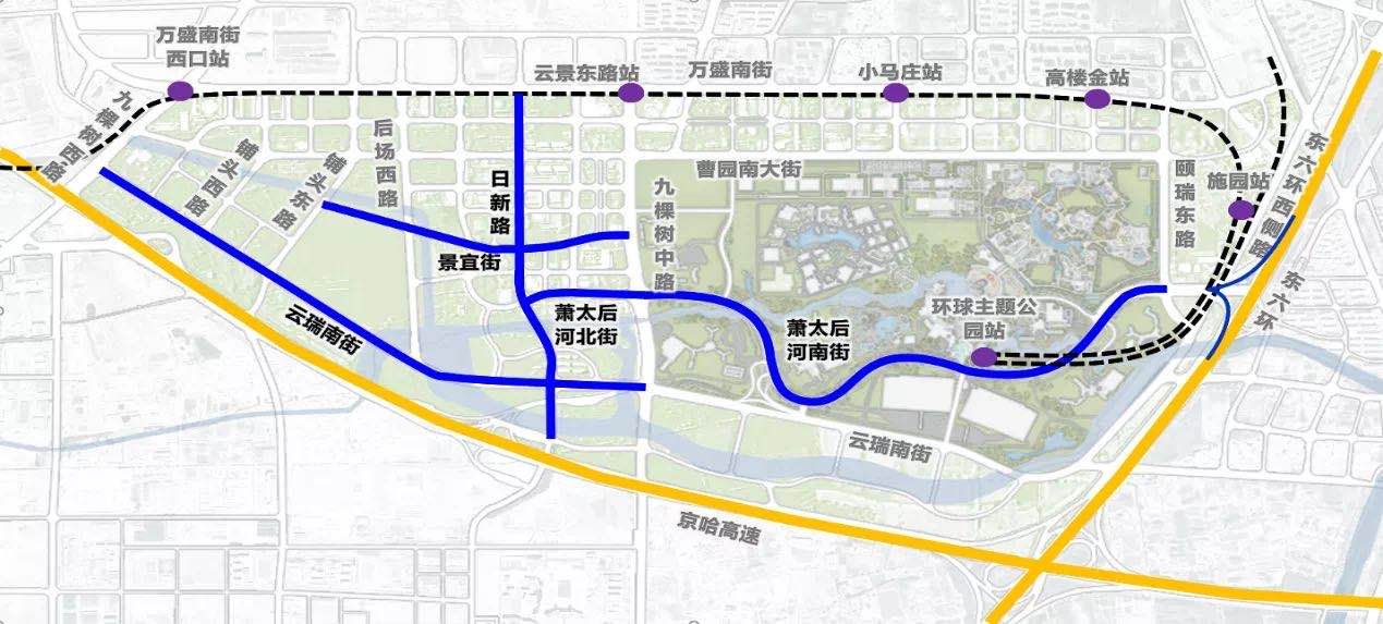 环球主题公园54条保障道路全部批复