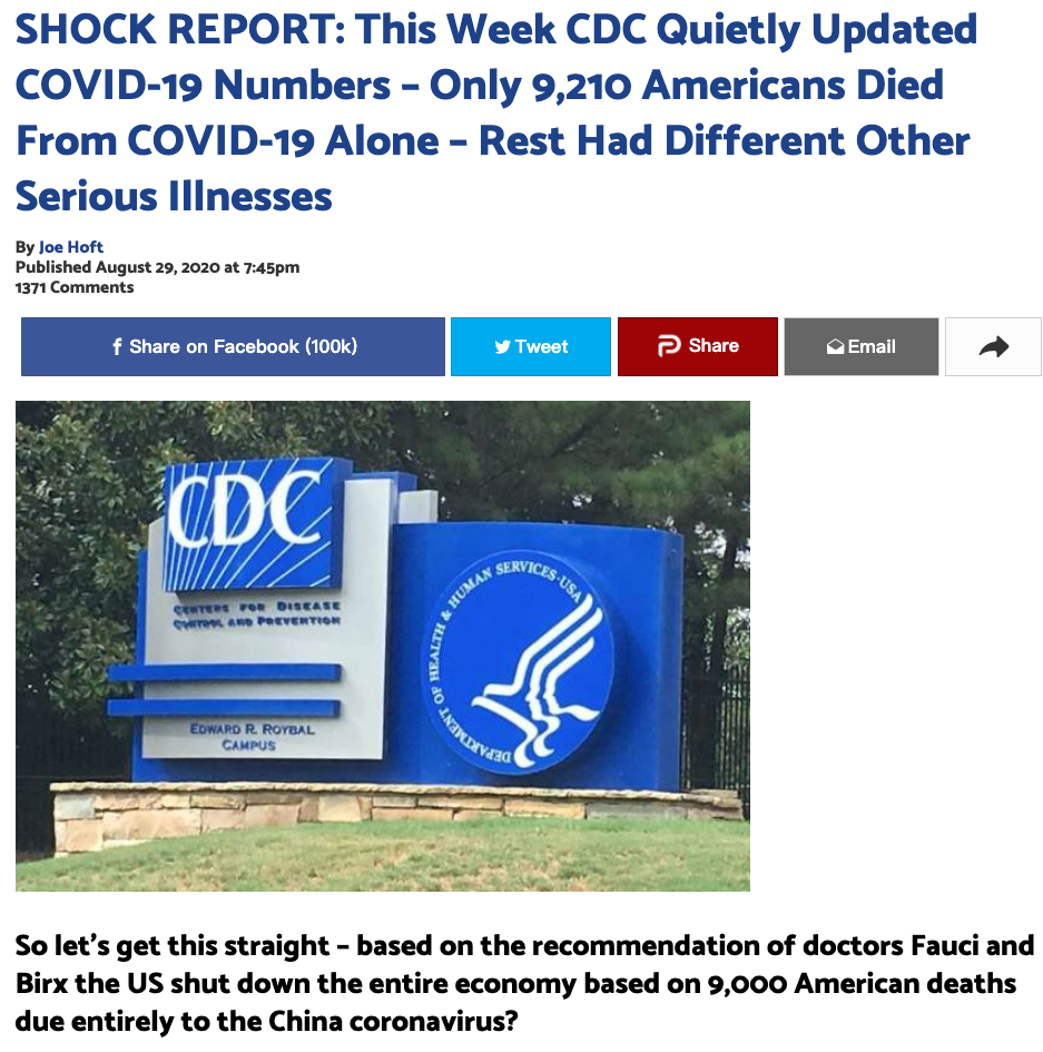 美国新冠死亡锐减94%，不足万人？