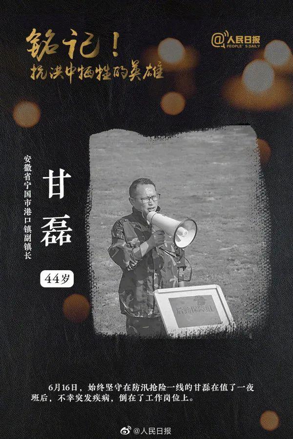 抗洪抢险牺牲者甘磊、陈陆被追授安徽省五一劳动奖章荣誉称号休闲区蓝鸢梦想 - Www.slyday.coM 抗洪抢险牺牲者甘磊、陈陆被追授安徽省五一劳动奖章荣誉称号休闲区蓝鸢梦想 - Www.slyday.coM