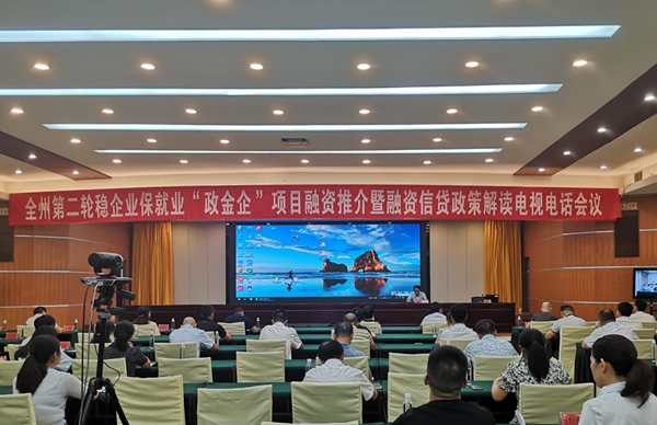 黔东南州召开第二轮稳企业保就业“政金企”项目融资对接活动总结会暨项目签约视频会议