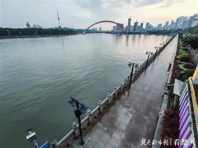 洪水回落,汉口龙王庙观景大道已清淤