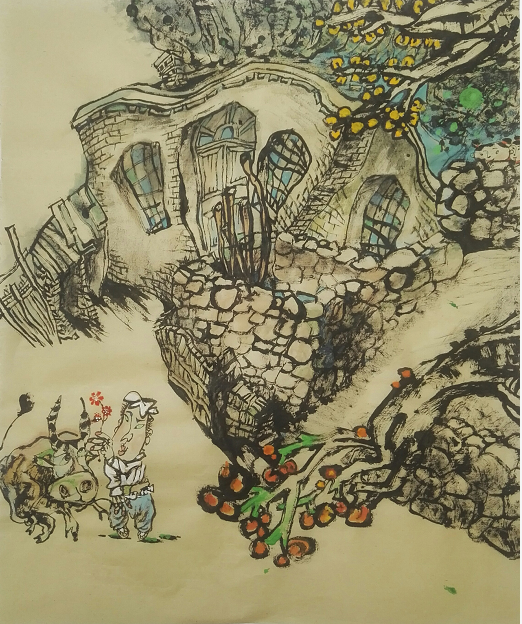 将漫画人物融入山水之中,漫画家王斌礼推出新作!
