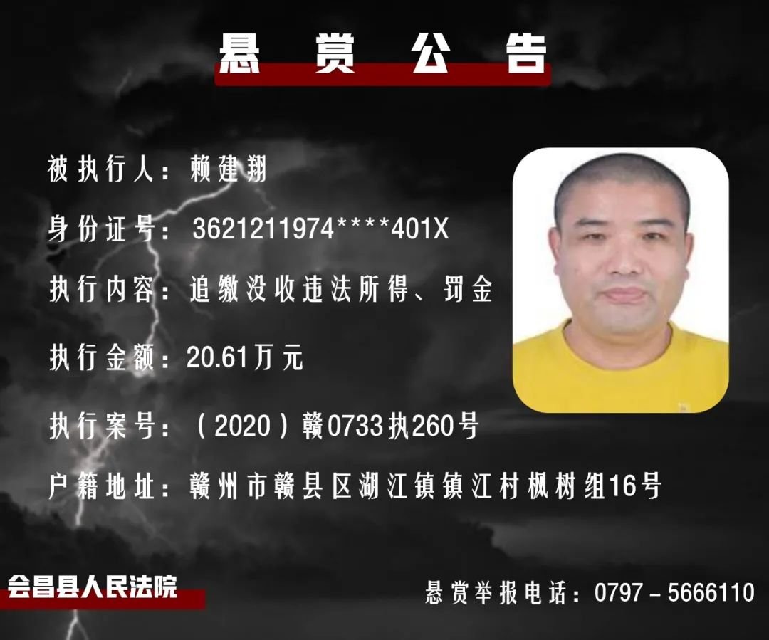 赣州这42人被公开悬赏!最高赏金130万!