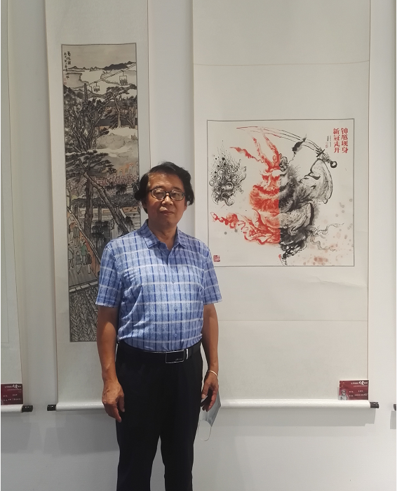 将漫画人物融入山水之中,漫画家王斌礼推出新作!