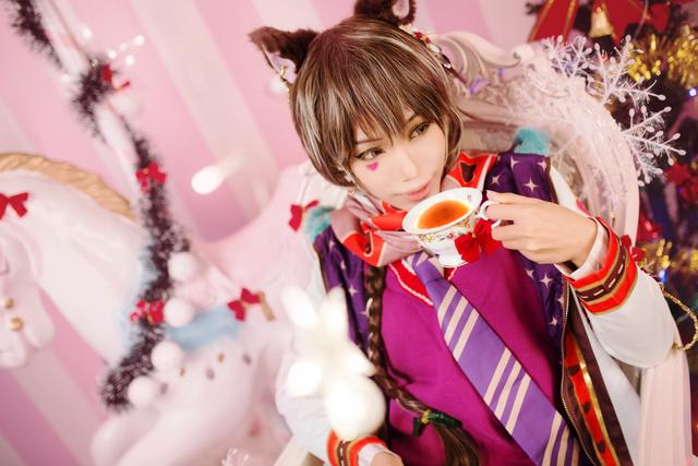 梦王国与沉睡的100王子柴郡猫cosplay
