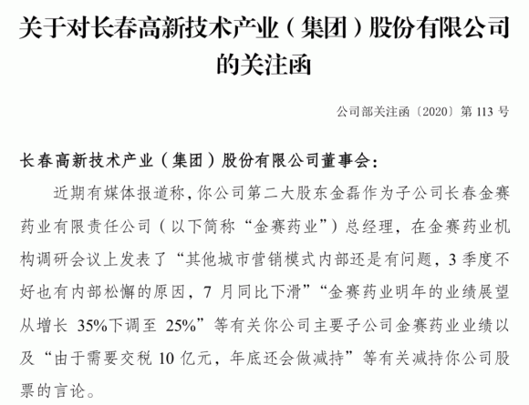 图片来源:深交所关注函