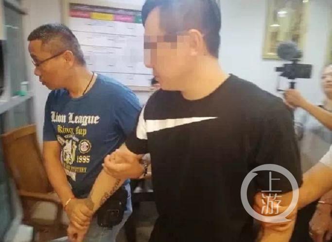 警方逮捕犯罪嫌疑人卢某。/受访者供图