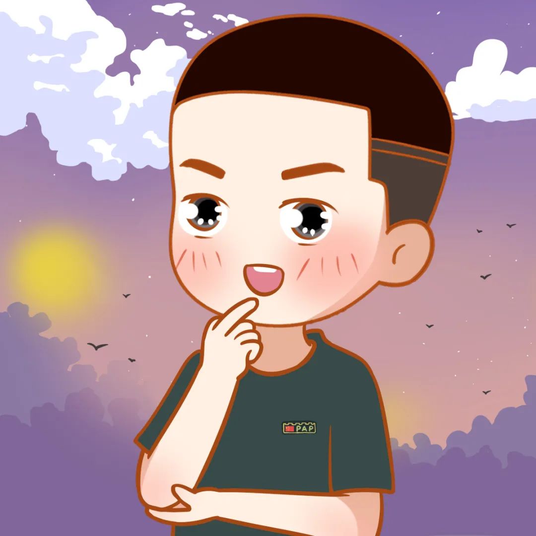 武警小哥哥换装后的情侣头像来啦!