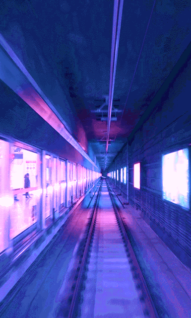 赛博朋克的时空隧道成都地铁9号线太酷了