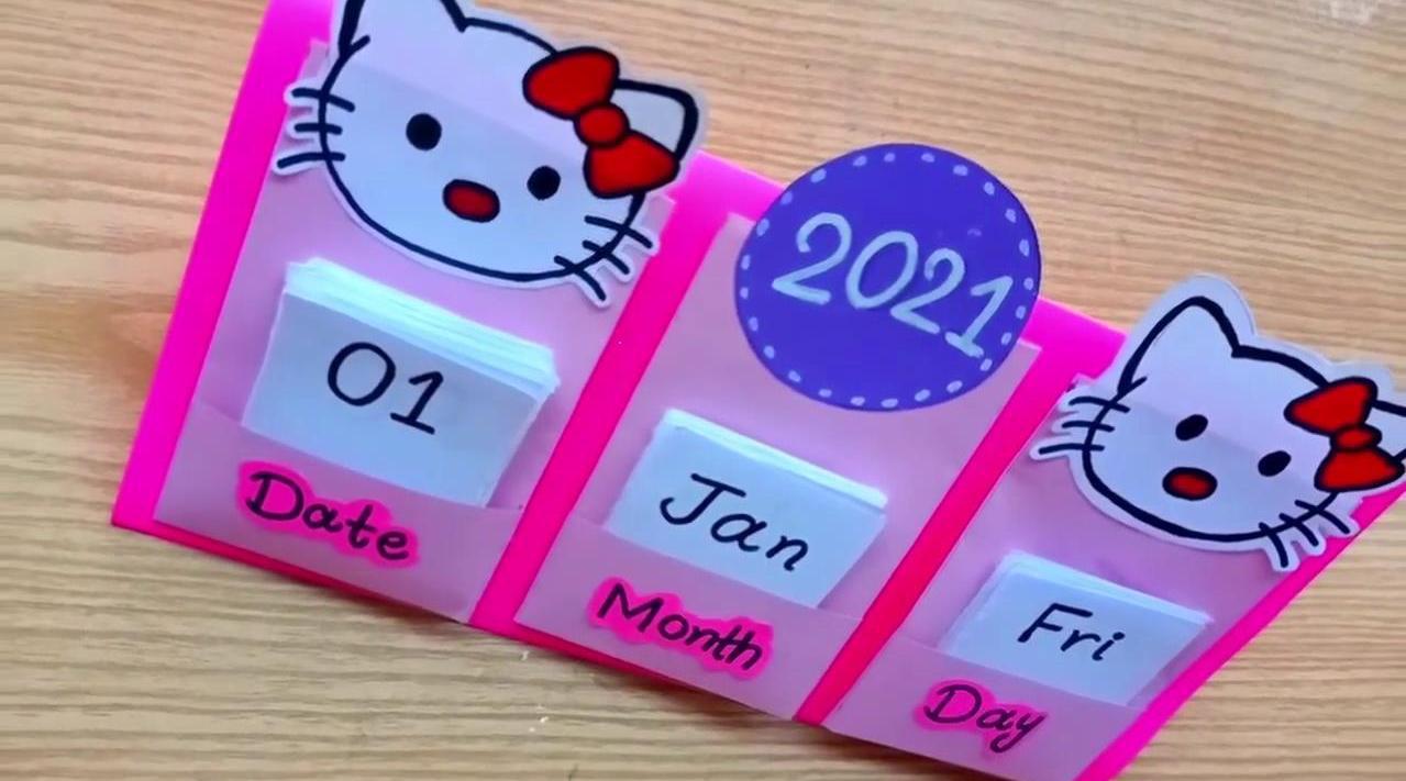 新的一年,分享一个diy自制2021年桌面立体日历