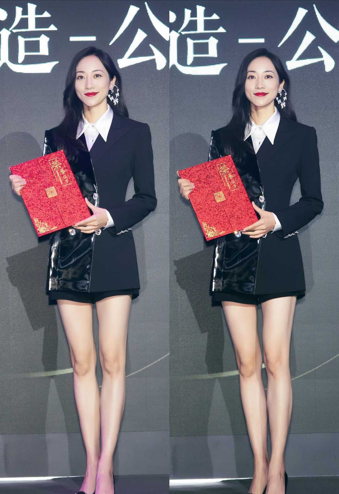 韩雪真有“大小姐风范”，穿粉色大衣温柔甜美，配长卷发浪漫高贵