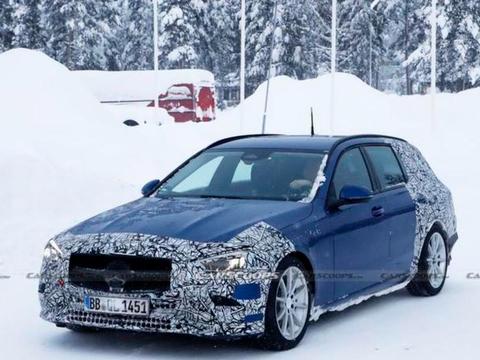 奔驰全新C级旅行版谍照曝光 外观内饰全面升级