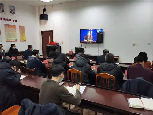 河北省迁安市应急局组织收听收看全国安全防范工作紧急视频会议