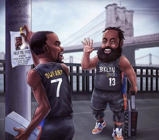 对于篮网来说,三巨头的实力暂时只存在纸面上,知名nba漫画家bob在社媒