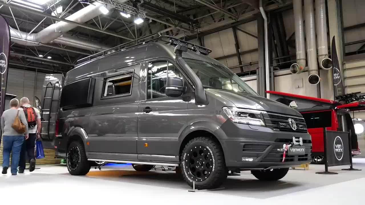 英国伯明翰车展上价值10万英镑（88万RMB）的大众Crafter床车……
