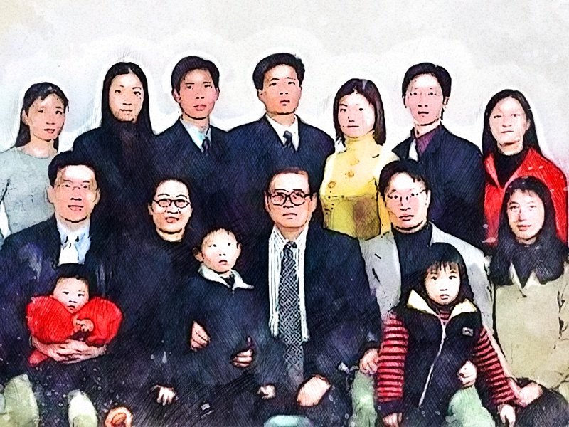 蔡笑晚有6个儿女5个是博士1个是硕士家庭教育要言传身教