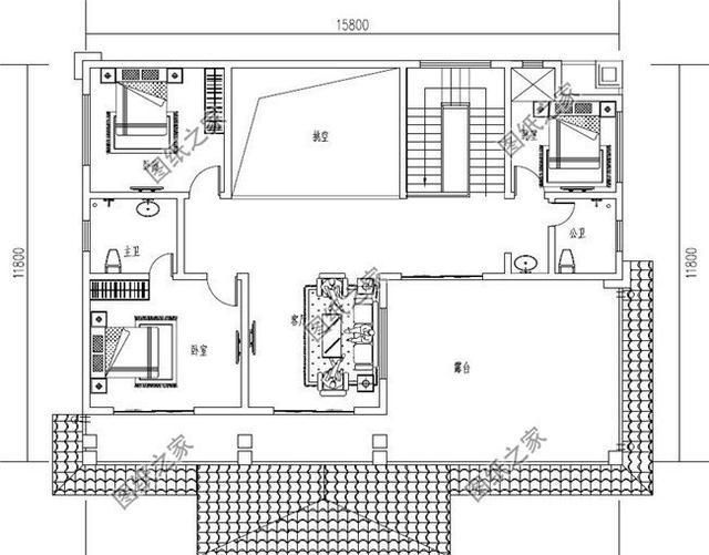 农村15米x15米设计图纸,15米乘15米房屋设计图 5款180平左右的农村二层房屋图,第四款带洗衣房,有没有喜欢的?