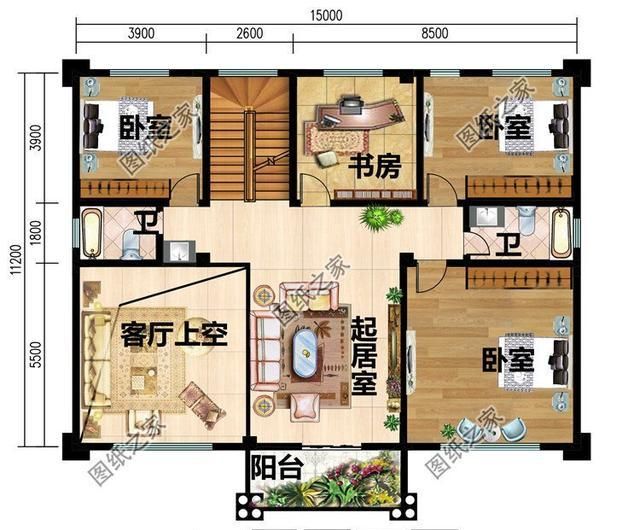 5米x15米平房设计图纸,5米进深房屋设计图 第四款:雅致简欧风二层别墅设计图以及户型图,外观经典浪漫