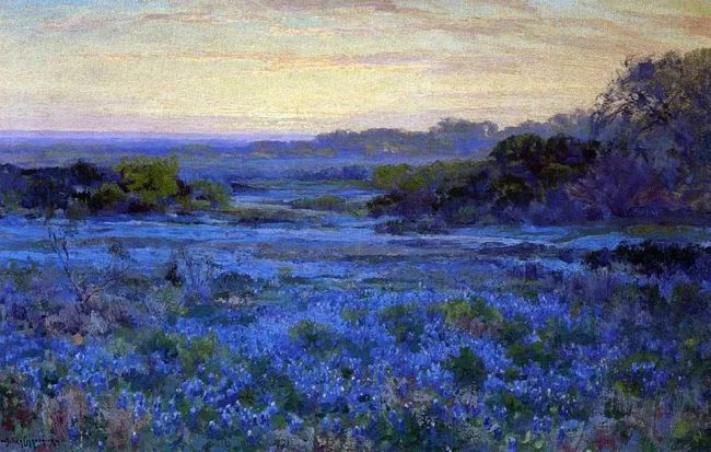 蓝调印象派风景油画，每一幅都令人寻味！