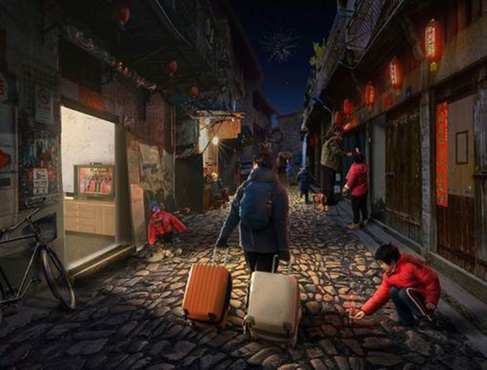 安徽男子驱车2300公里回老家 门口一番景象令人感慨万千（图）